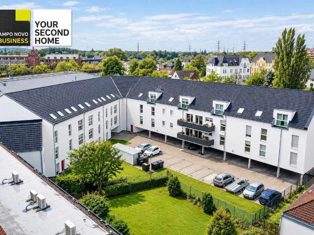Hell und freundlich wohnen voll möblierte Suiten im CAMPO NOVO Business Dortmund