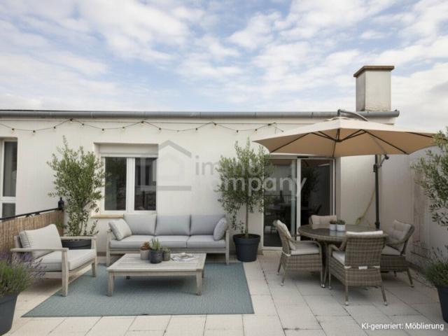 Helle 4 Zimmer Wohnung mit großer Dachterrasse am Rande der Innenstadt