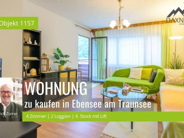 Helle 4 Zimmer Eigentumswohnung mit Panoramaausblick und 2 Loggien