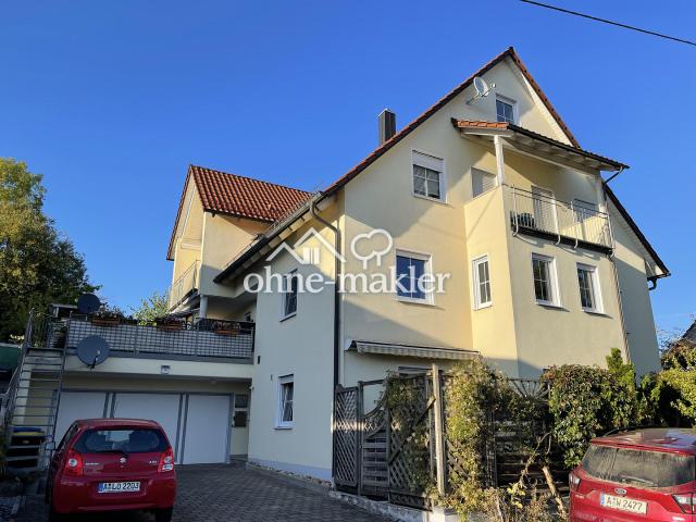 Helle 4 ZKB Maisonette mit Balkon & Garten – ruhig wohnen in Zusmarshausen Wollbach PROVISIONSFREI