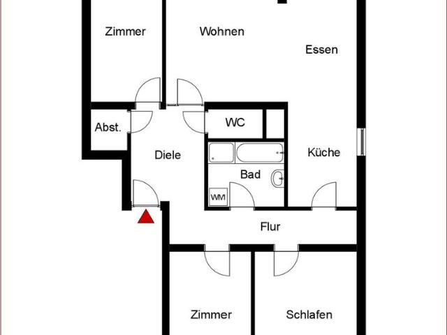 Helle 4 1/2 Zimmer Wohnung mit Wintergarten und Balkon in ruhiger Ortsrandlage!