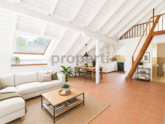 Helle 4.5 Zimmer Dachwohnung mit Balkon und inklusive Nebenkosten in Beringen