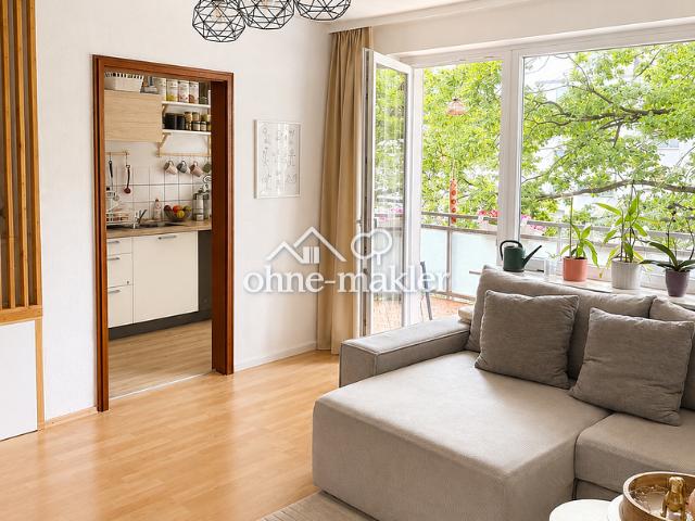 Helle 1 Zi. Wohnung mit großem Balkon gut vermietet und attraktiv gelegen in Großburgwedel