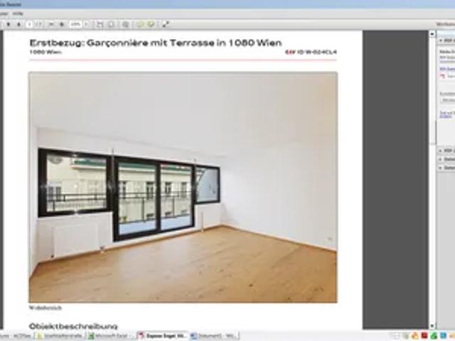 Helle 1 Zimmer Wohnung mit Terrasse in der Josefstadt