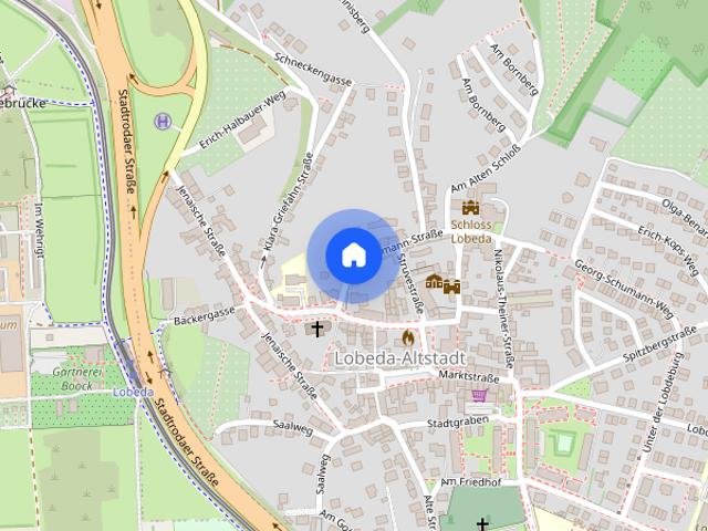 Helle 1,5 Zi. Wohnung mit neuwertiger EBK in Jena Altlobeda