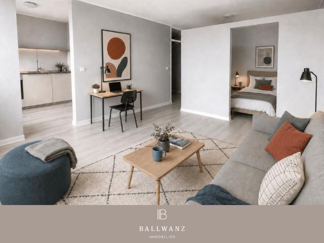 Helle 1,5 Zimmer Wohnung mit Stellplatz & Einbauküche
