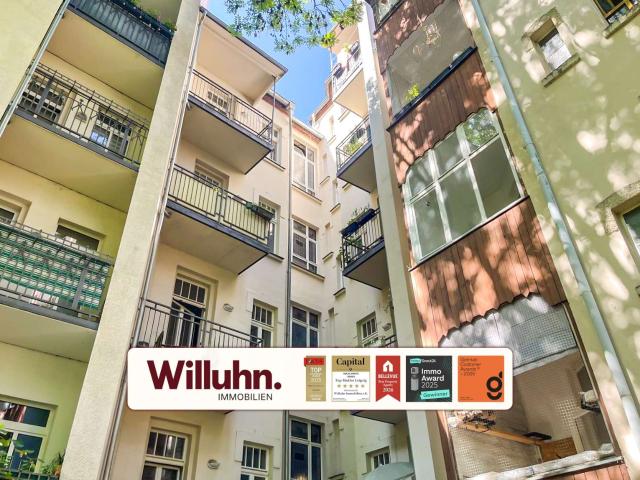 Helle 2 Raum Wohnung mit großzügiger Wohnküche | Balkon zum ruhigen Innenhof