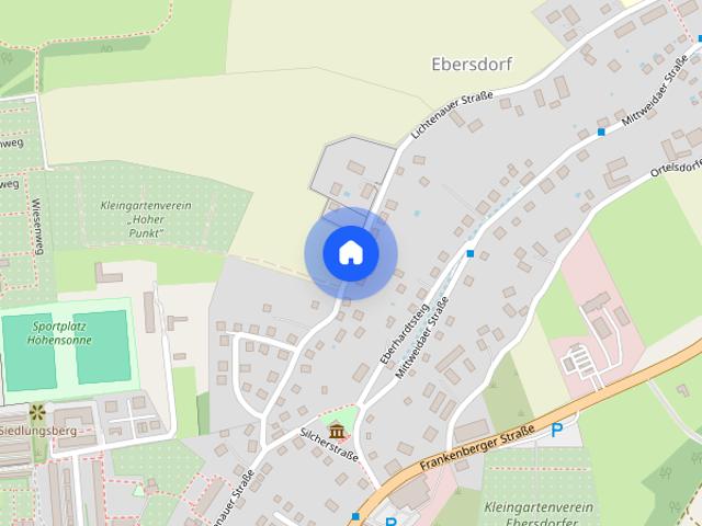 Helle 2 Raum Wohnung mit Einbauküche und Balkon in Chemnitz Hilbersdorf