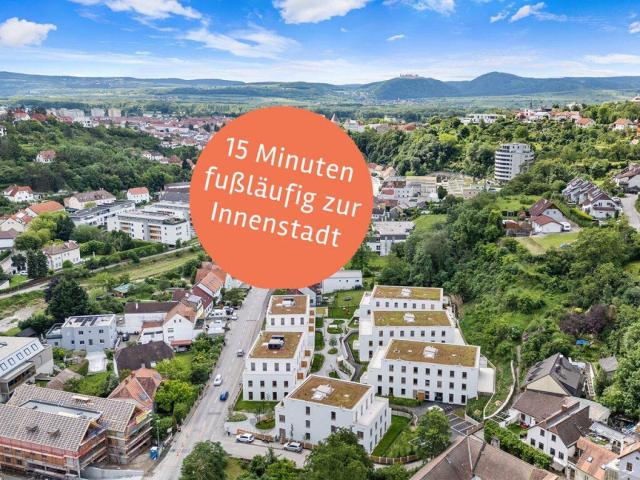 Helle 2 Zimmer Wohnung mit Terrasse und Garten in Krems