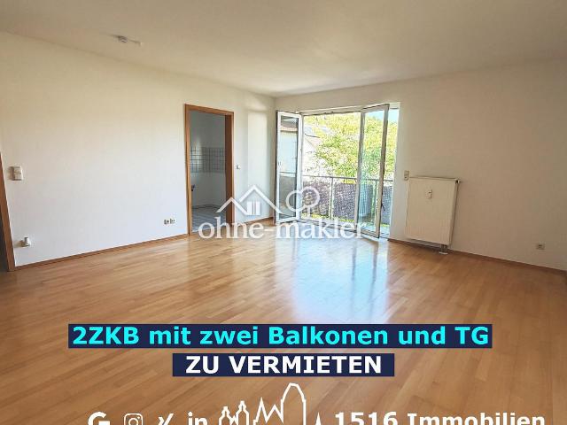 Helle 2 Zimmer Wohnung mit zwei Balkonen und Tiefgaragenstellplatz in Eichstätt