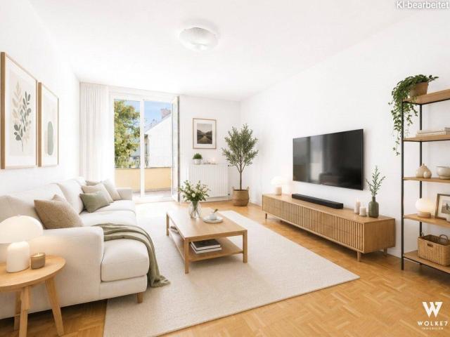 Helle 2 Zimmer Wohnung mit Balkon, Gemeinschaftsgarten & idealem Grundriss