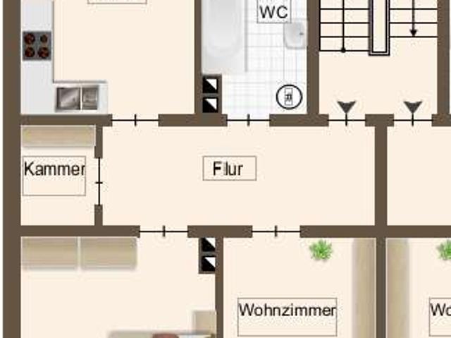 Helle 2 Zimmer Wohnung mit Balkon – Erstbezug nach Sanierung