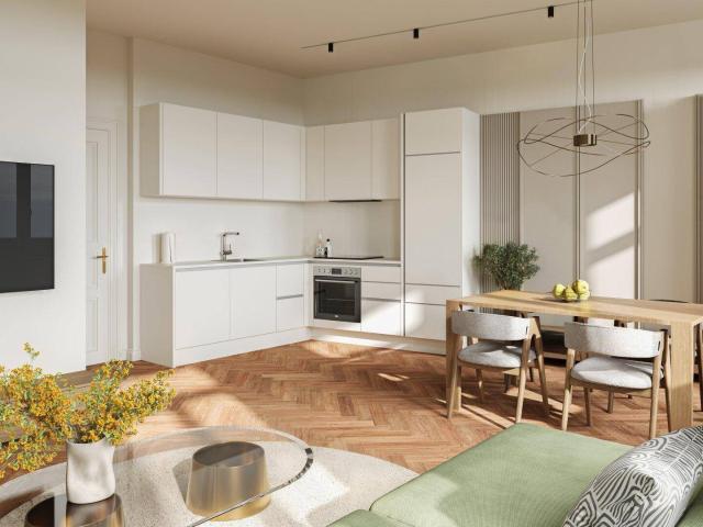 Helle 2 Zimmer Wohnung mit Balkon im 3. Stock beim Brunnenmarkt
