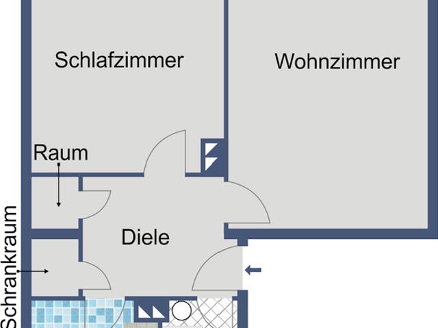 Helle 2 Zimmer Wohnung mit Balkon in Dreieich Sprendlingen