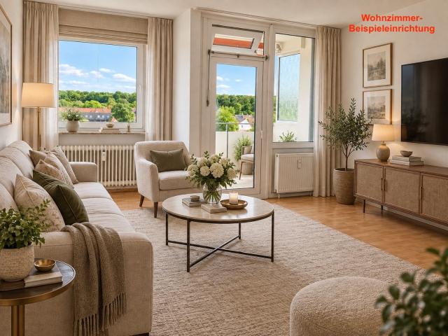 Helle 2 Zimmer Wohnung mit Balkon & unverbaubarem Panorama Weitblick in Barsinghausen Egestorf