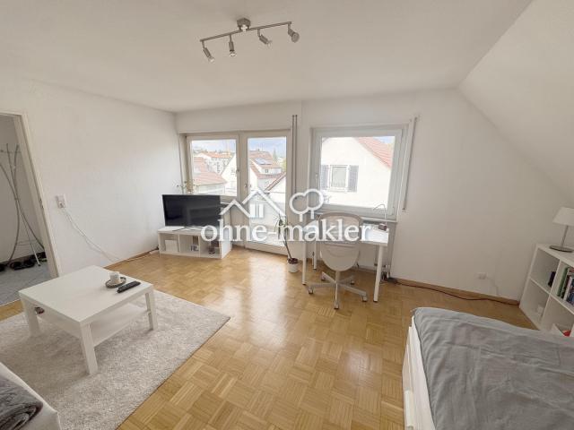 Helle 2 Zimmer Wohnung mit großem Balkon & moderner Küche