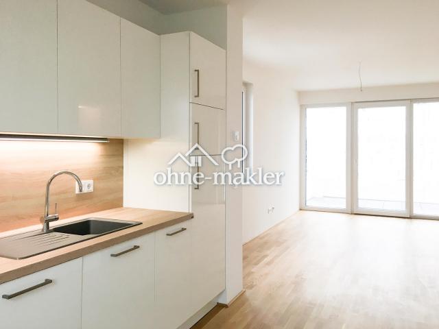 Helle 2 Zimmer Wohnung mit Loggia und Skyline Blick, Einbauküche, TG Stellplatz, Frankfurt Riedberg