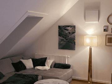 Helle 2 Zimmer Wohnung möbliert mit Garage
