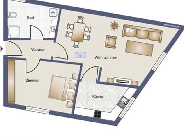 Helle 2 Zimmer Wohnung in Hohenems
