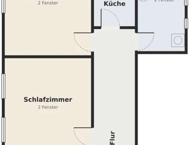 Helle 2 Zimmer Altbauwohnung im 2. OG, Dresden Striesen/Tolkewitz, ab 15.12. frei