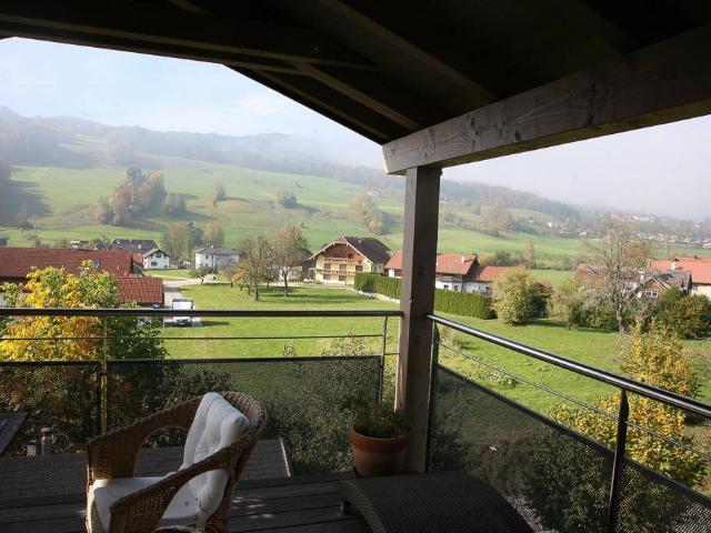 Helle 2 Zimmer Dachgeschosswohnung mit großem Balkon und schönem Ausblick in Oberwang