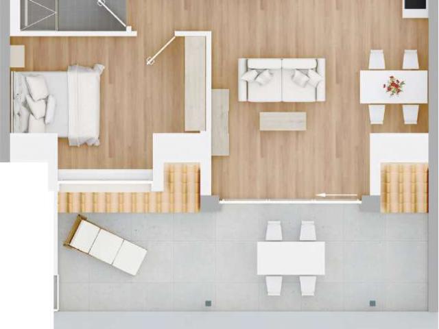 Helle 2 Zimmer Dachgeschosswohnung in Endingen