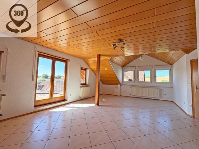 Helle 2 Zimmer Dachgeschosswohnung in Feldrandlage von Sinsheim Hoffenheim!