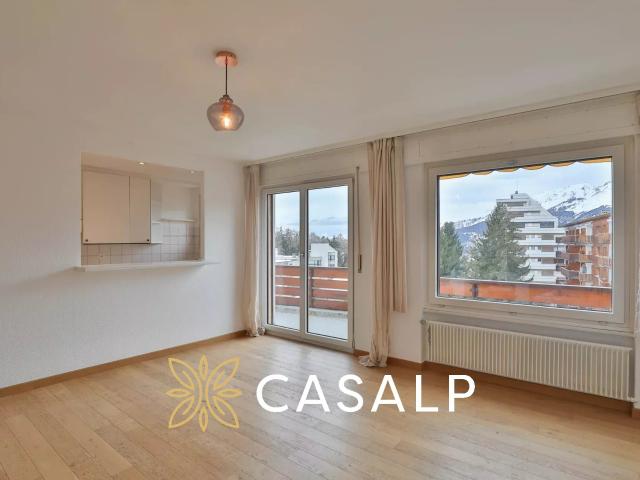 Helle 2.5 Zimmer Penthouse Wohnung im Zentrum von Crans Montana