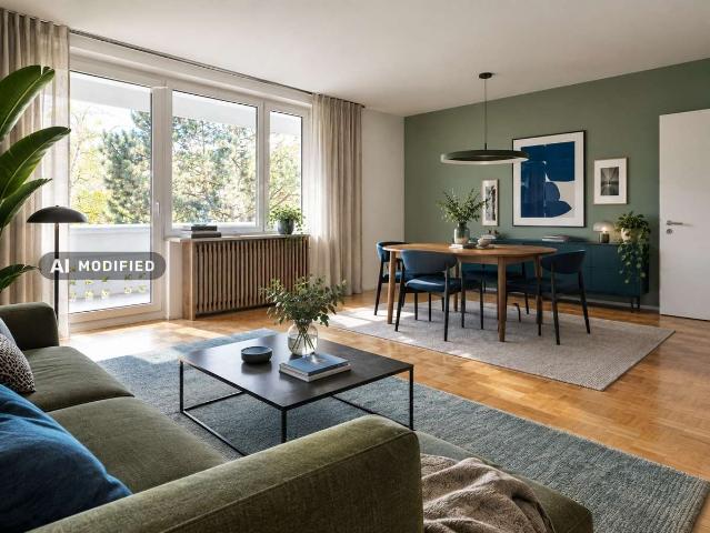 Helle 2,5 Zimmer Wohnung mit großem Balkon