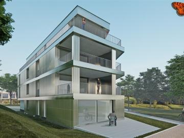 Helle 3½ Zimmer Wohnung im 1. Stock mit großem Südbalkon!