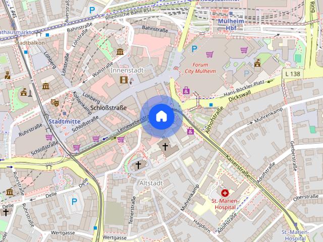 Helle 3 Raum Wohnung im 1. Obergeschoss in Mülheim an der Ruhr