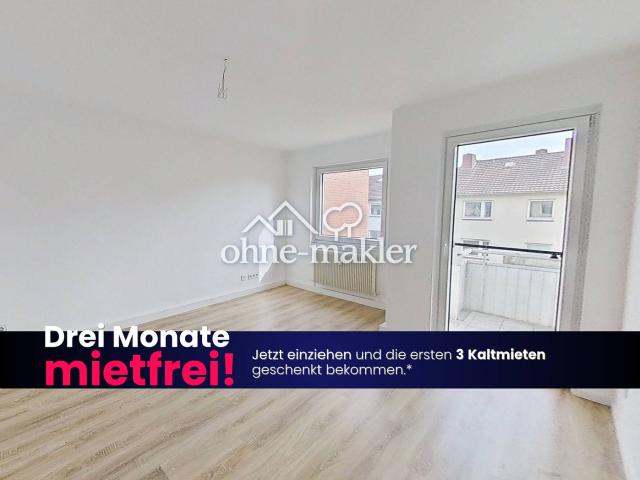 Helle 3 Zi. Whg. mit Wannenbad und BALKON