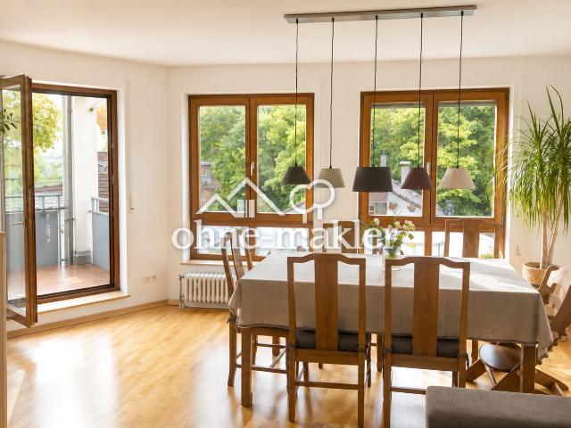 Helle 3 Zimmer Wohnung mit zwei Balkonen, Seeblick und Alpenpanorama
