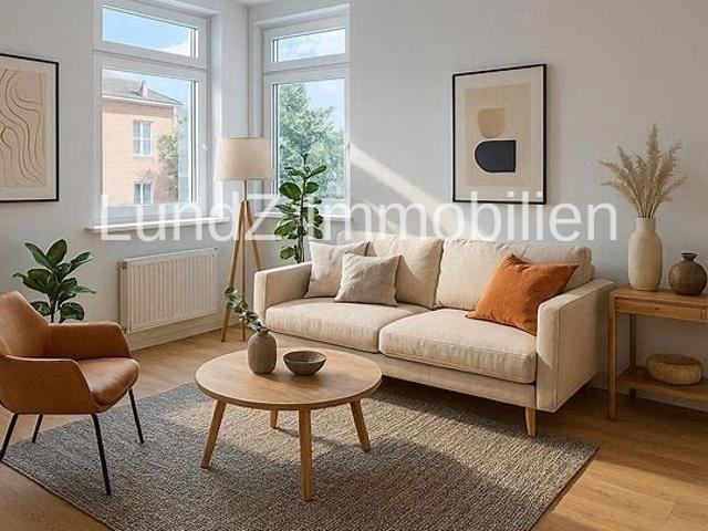 Helle 3 Zimmer Wohnung mit Balkon und Gartennutzung