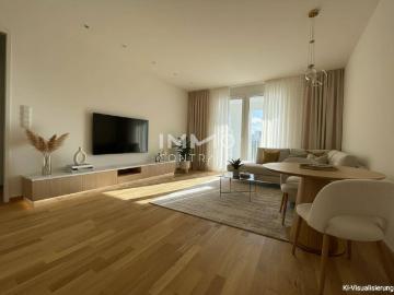 Helle 3 Zimmer Wohnung mit Loggia – moderner Erstbezug in toller Lage
