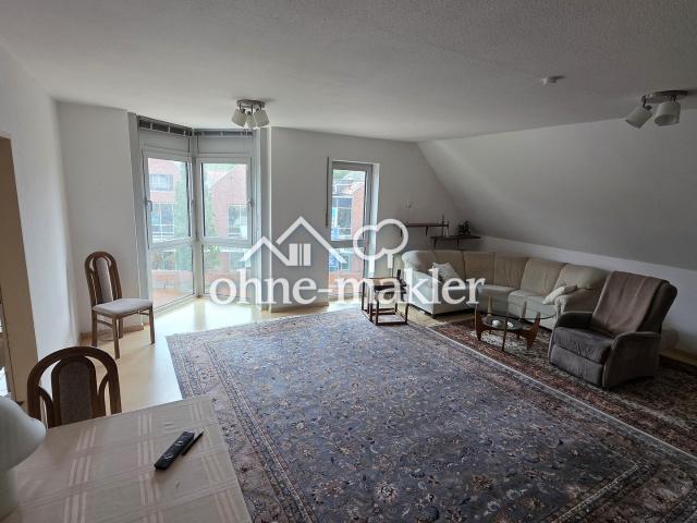 Helle 3 Zimmer DG Wohnung, 90 m², Balkon, Aufzug & Einbauküche – Spelle Mitte, frei ab Oktober