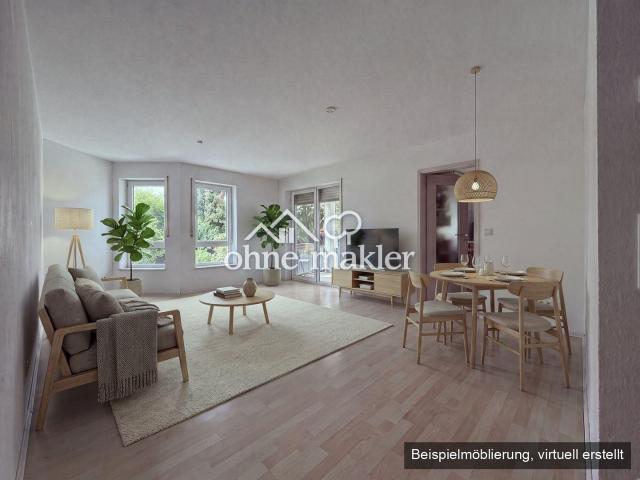 Helle 3 Zimmer Erdgeschosswohnung mit Terrasse, Garten und Fußbodenheizung, Stellplätze optional