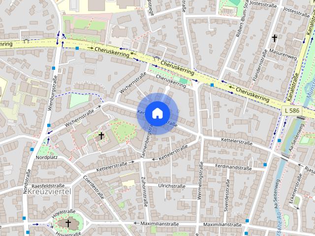 Helle 3 Zimmer Mietwohnung im Kreuzviertel zum 1.11.2026!