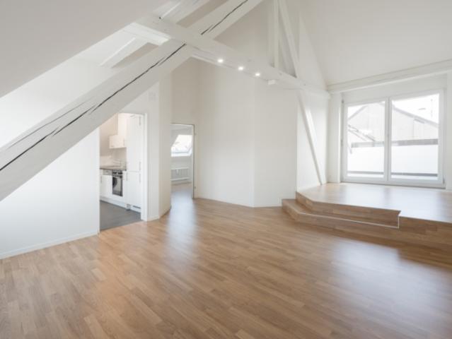 Helle 3.5 Zimmer Dachwohnung in Basel Nähe Messe