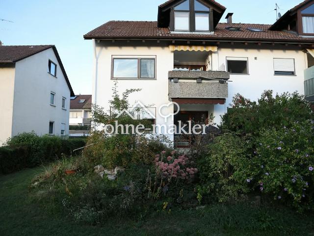 Helle 3,5 Zimmer Gartenwohnung mit eigener Terrasse und Garage in ruhiger Lage, provisionsfrei