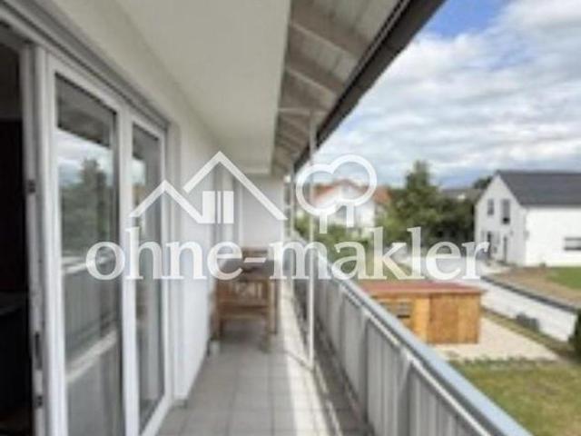 Helle 3ZKB Wohnung 1 Stock 89 m2 mit großem Süd Balkon und Einbau Küche sowie Garage