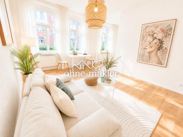 Helle und gemütliche 3 Zimmer Wohnung in der Andreasvorstadt* Balkon / Bezugsfrei