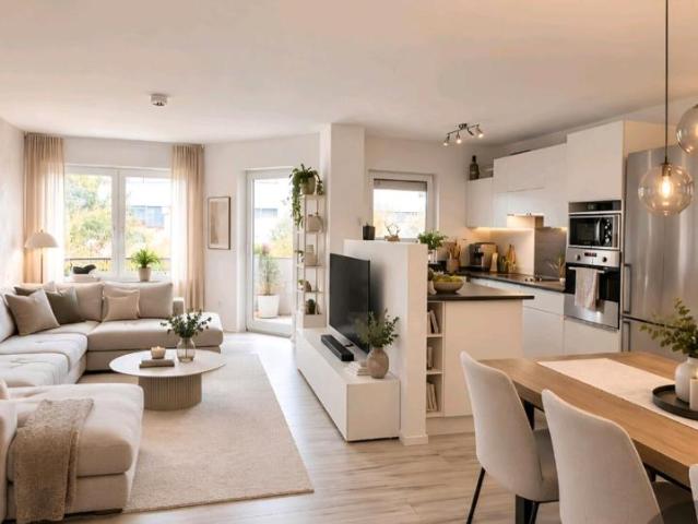 Helle und gepflegte 3 Zimmer Wohnung mit Balkon, EBK & Stellplatz