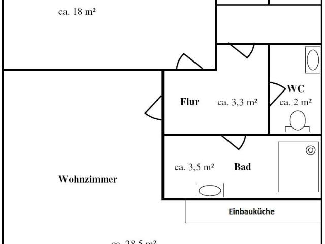 Helle und freundliche Dachgeschosswohnung in ruhiger und zentraler Lage mit Einbauküche