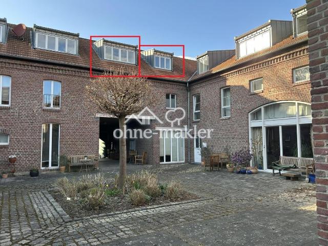 Helle und ruhige 2 Zimmer Wohnung in schönem modernisiertem Vierkanthof in Viersen Helenabrunn