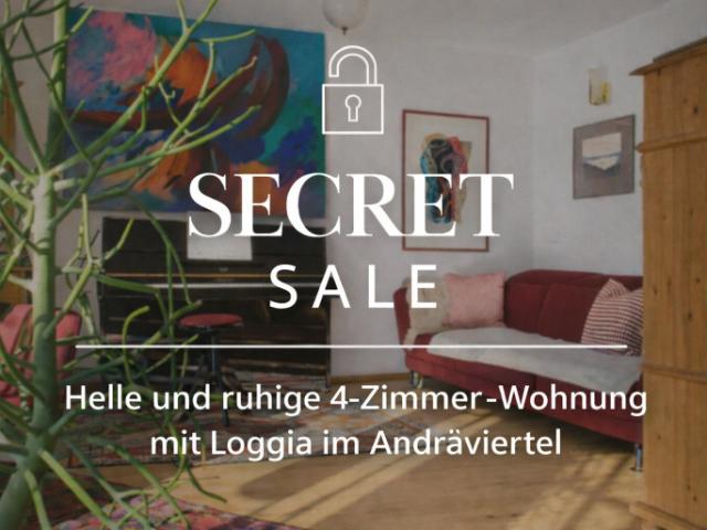 Helle und ruhige 4 Zimmer Wohnung mit Loggia im Andräviertel: „Endlich daheim! “ provisionsfrei