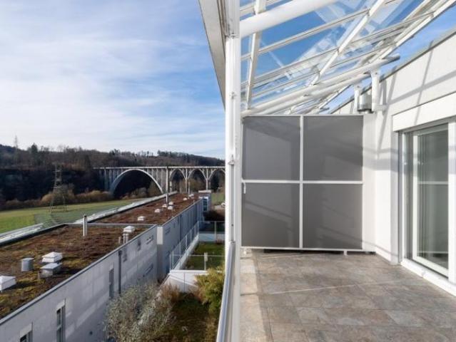 Helle Wohnung mit Balkon und Weitblick auf die Aare