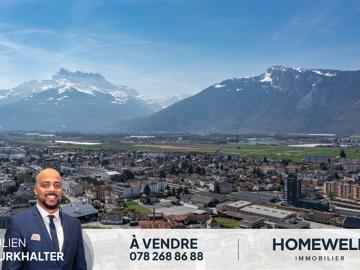 Helle Wohnung mit privatem Garten im Zentrum von Aigle