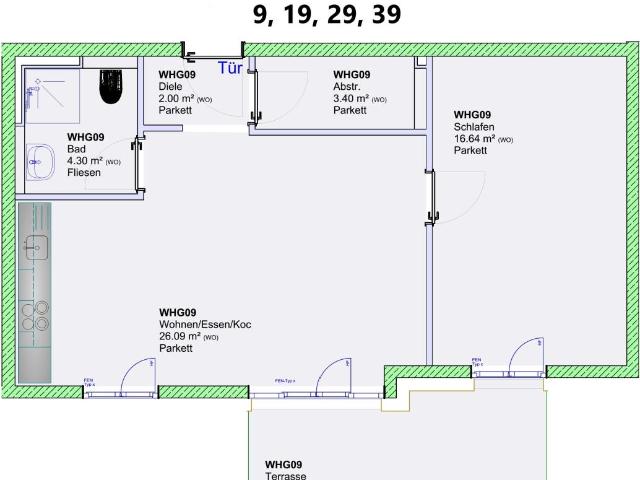 Helle Wohnung im KFW 40 Energiesparhaus Steuern sparen durch Sonderabschreibungen