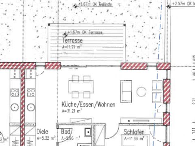 Helle altersgerechte Wohnung im KFW 40 Energiesparhaus Nähe Porta Nigra